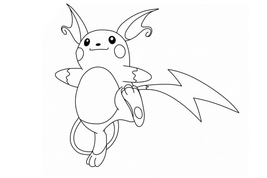 coloriage pokemon raichu