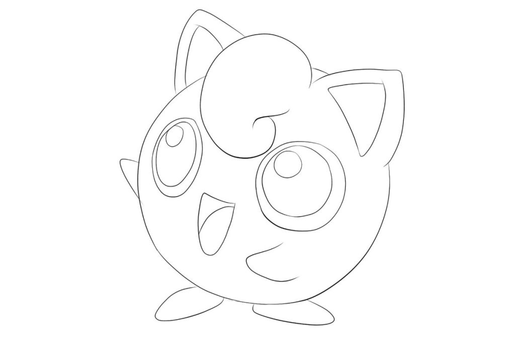 coloriage pokemon rondoudou