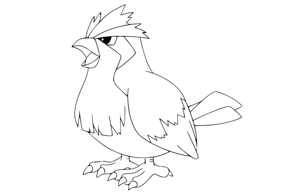 coloriage pokemon roucool