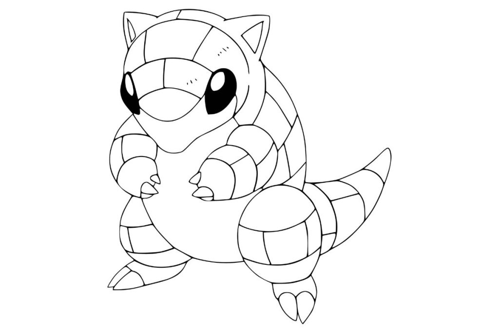 coloriage pokemon sabelette