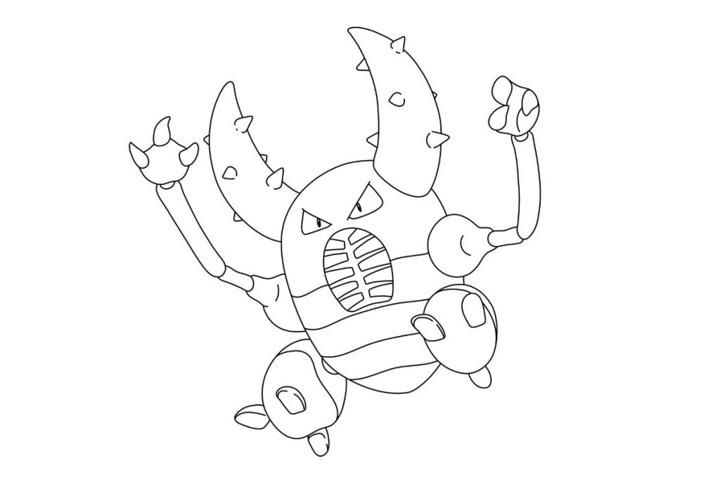 coloriage pokemon scarabrute