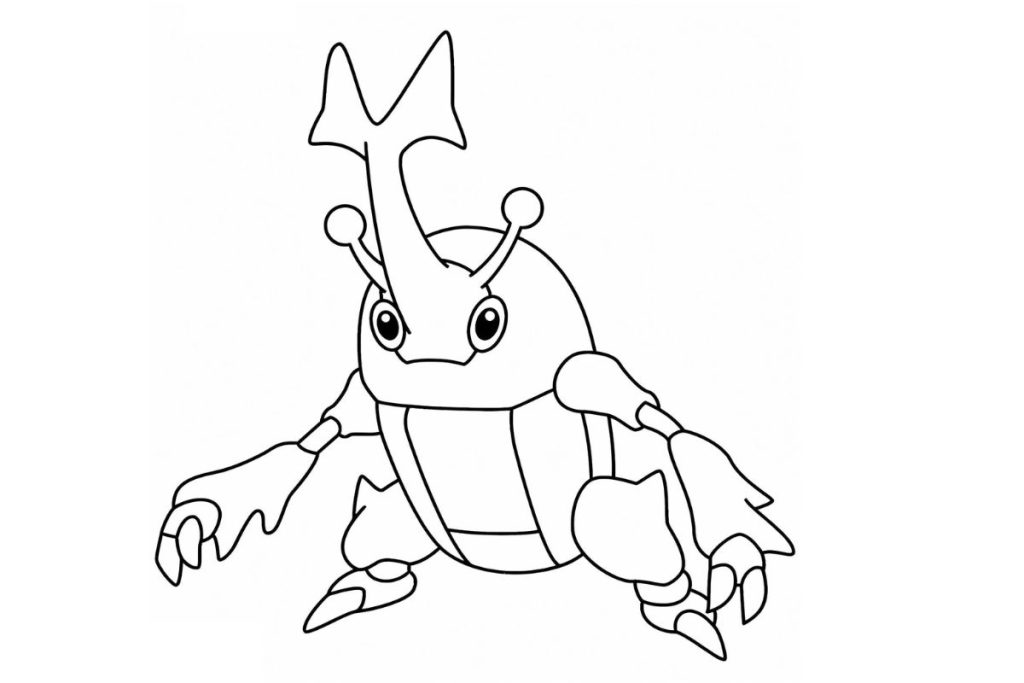 coloriage pokemon scarhino