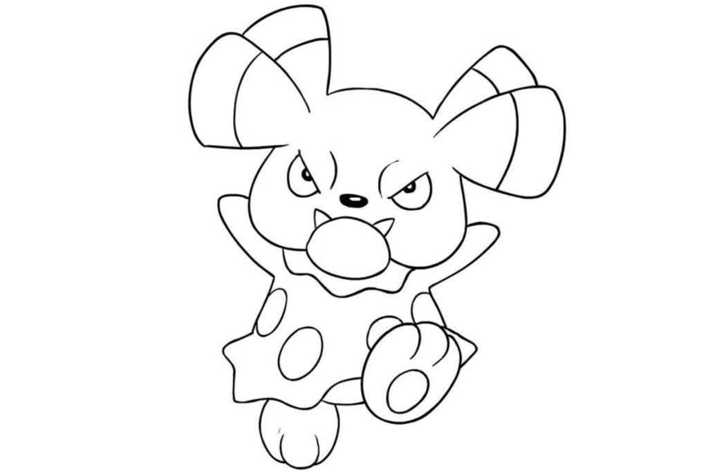 coloriage pokemon snubbull
