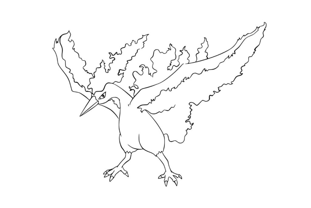 coloriage pokemon sulfura