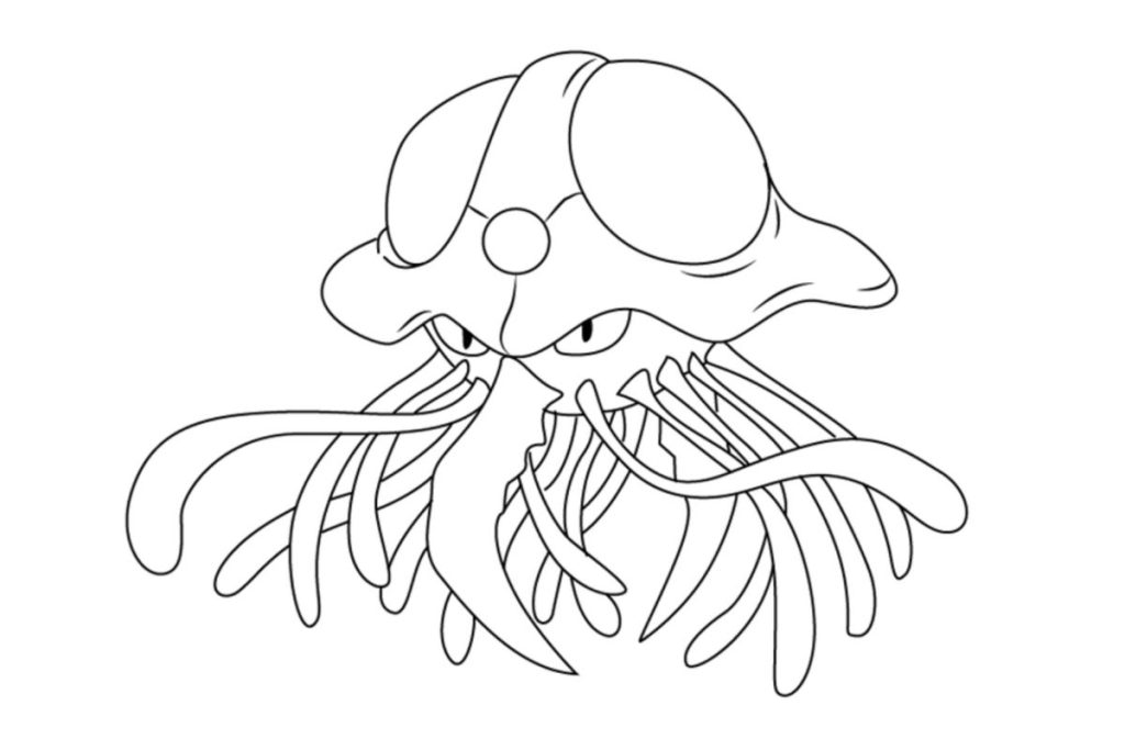coloriage pokemon tentacruel