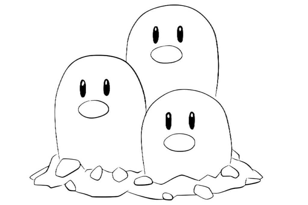 coloriage pokemon triopikeur