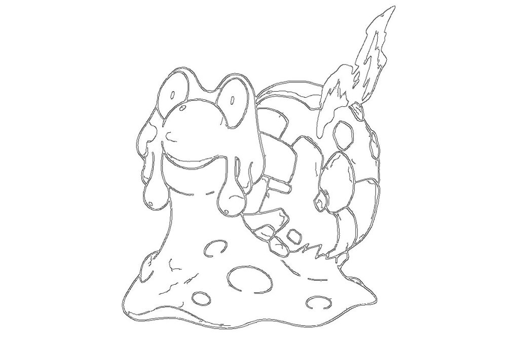 coloriage pokemon volcaropod