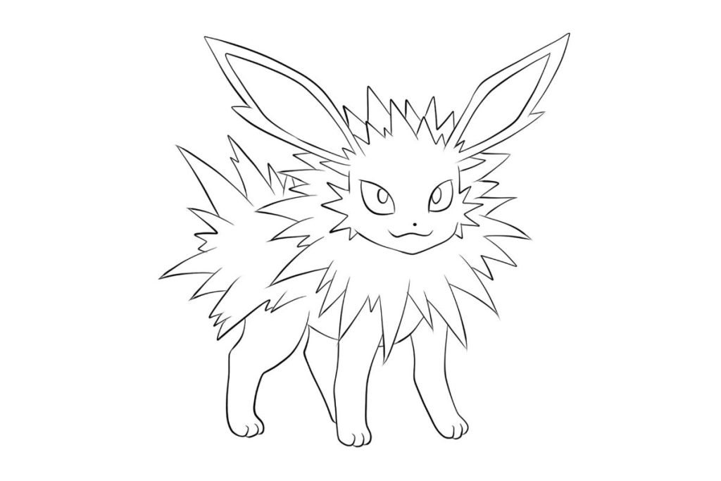 coloriage pokemon voltali