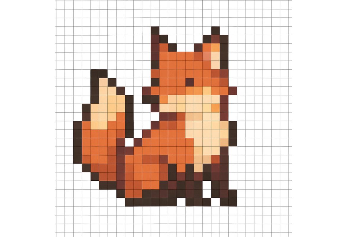 pixel art difficile animaux