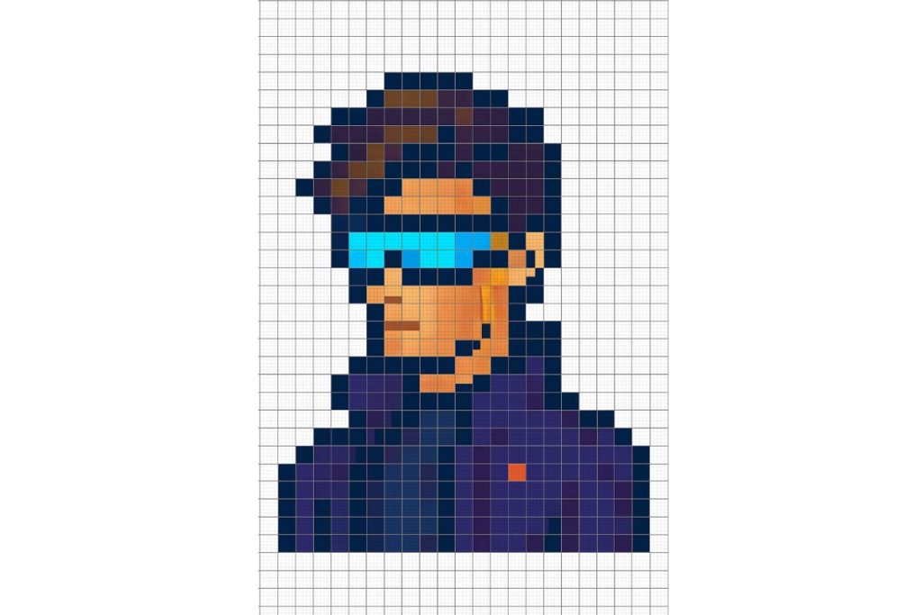pixel art difficile cyberpunk