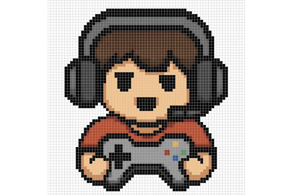 pixel art difficile gamer