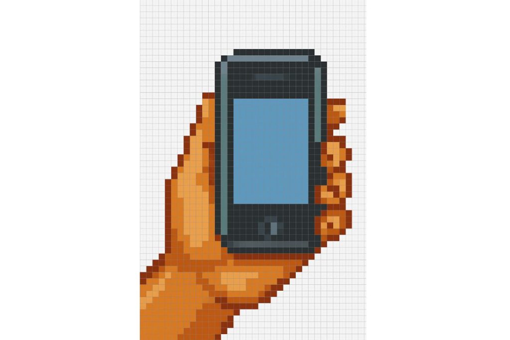 pixel art difficile iphone 3