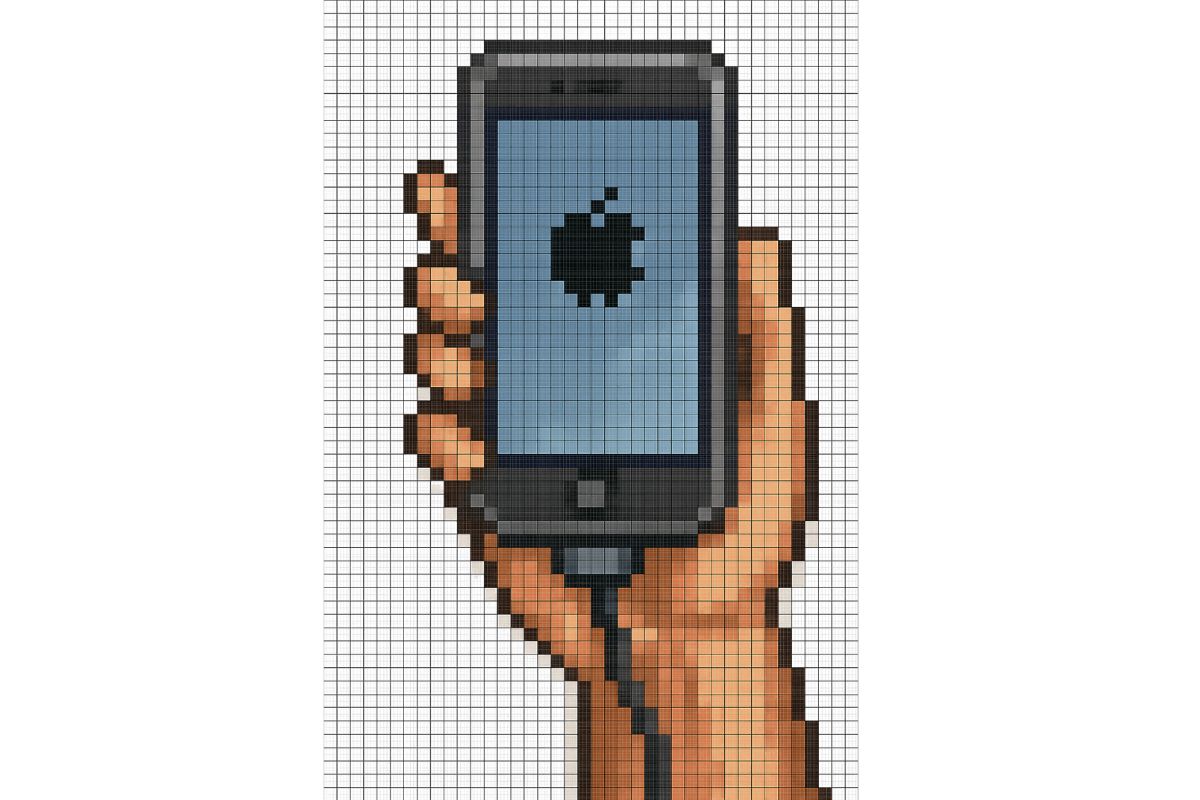 pixel art difficile iphone 6