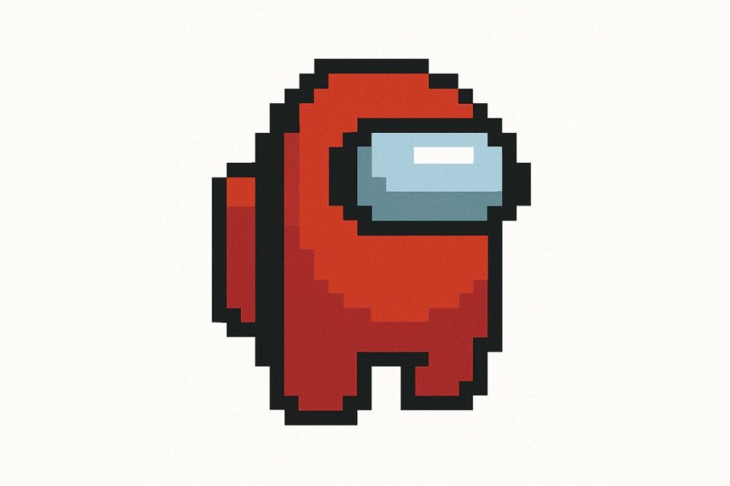 pixel art among us facile