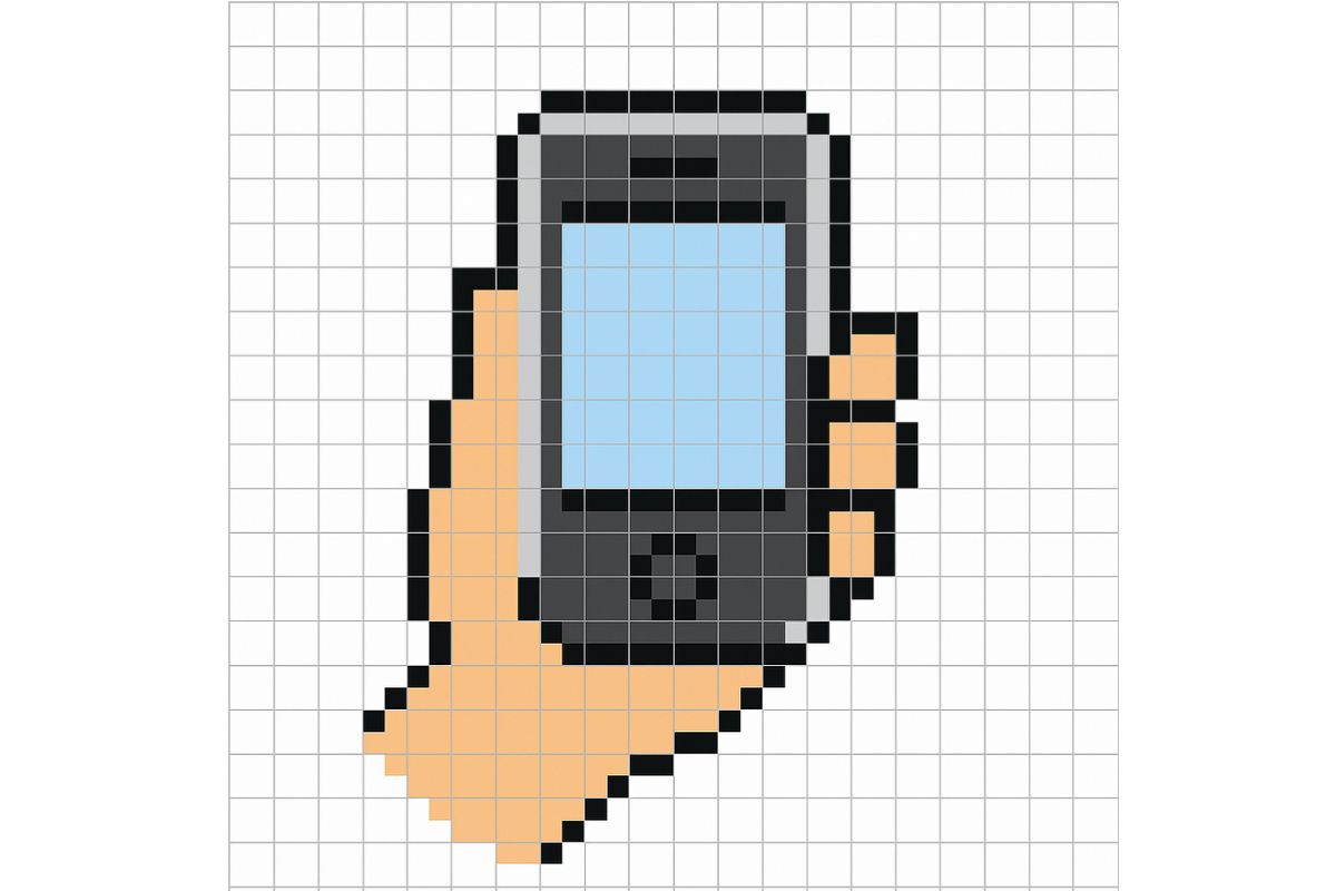 pixel art facile iphone 3