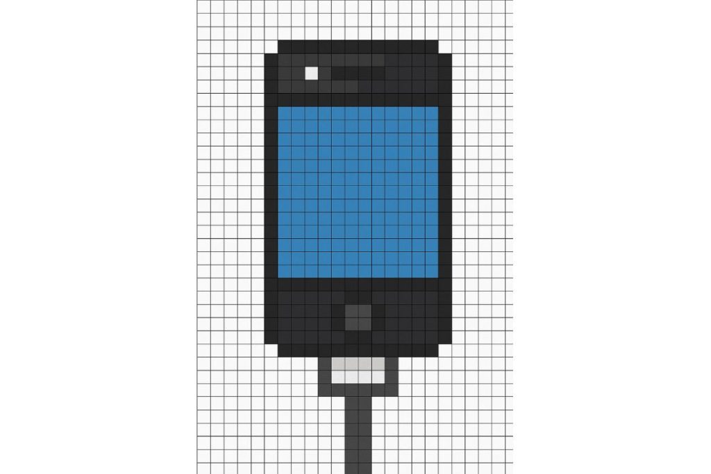 pixel art facile iphone 5
