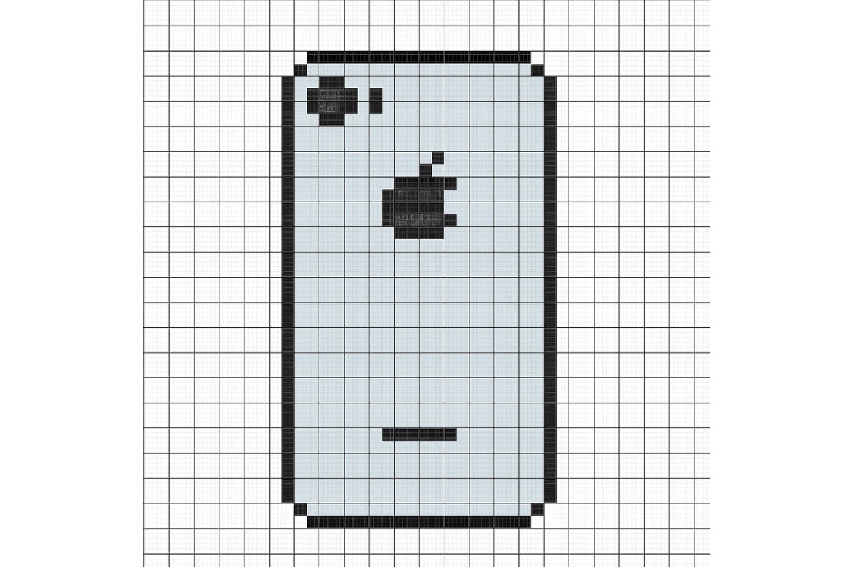 pixel art facile iphone 7
