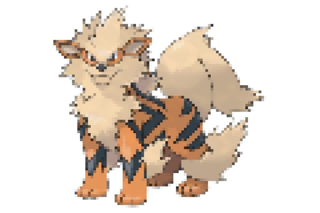 pixel art pokemon arcanin