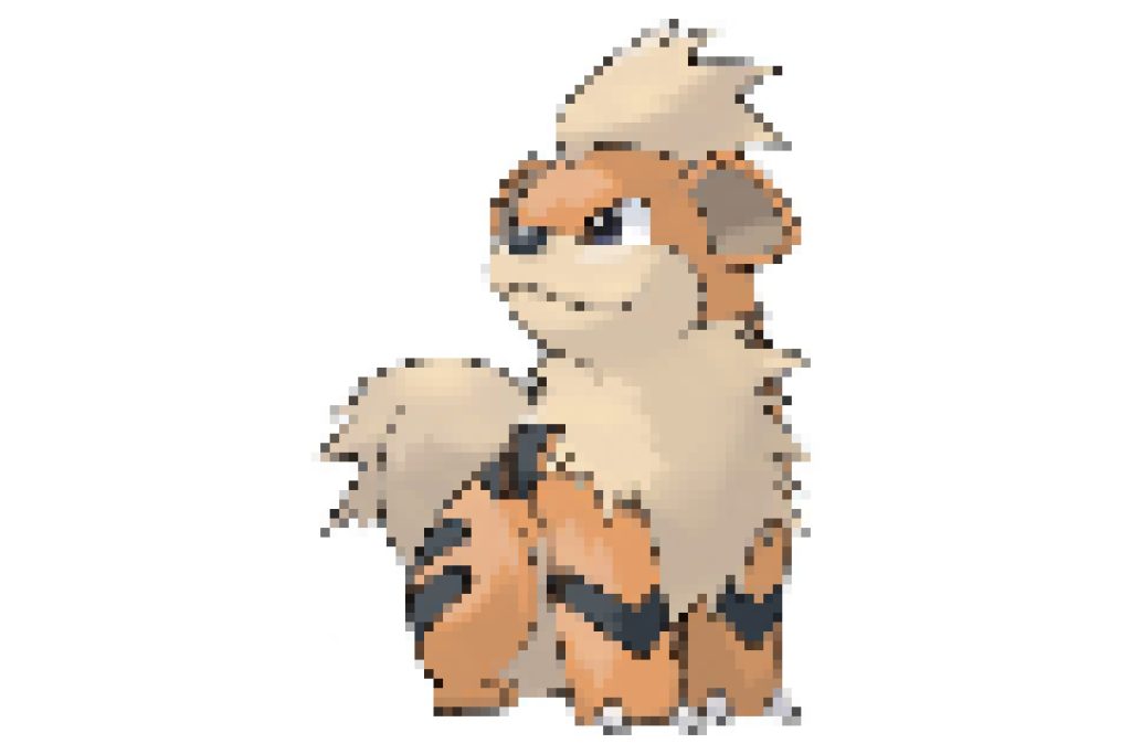 pixel art pokemon caninos