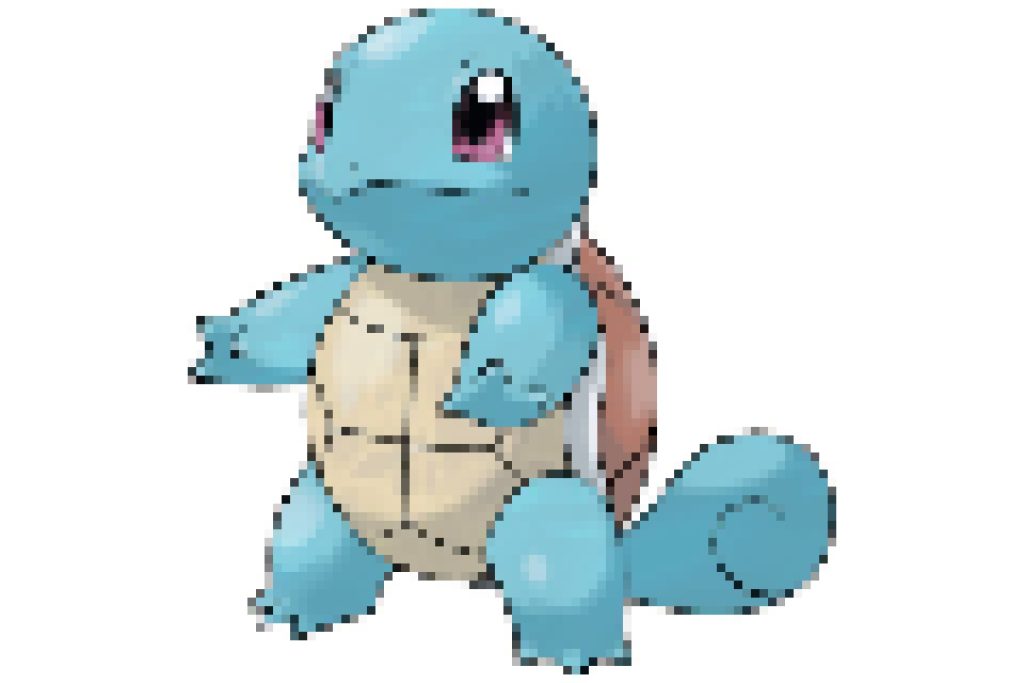 pixel art pokemon carapuce