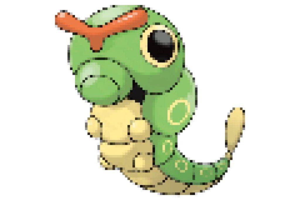 pixel art pokemon chenipan