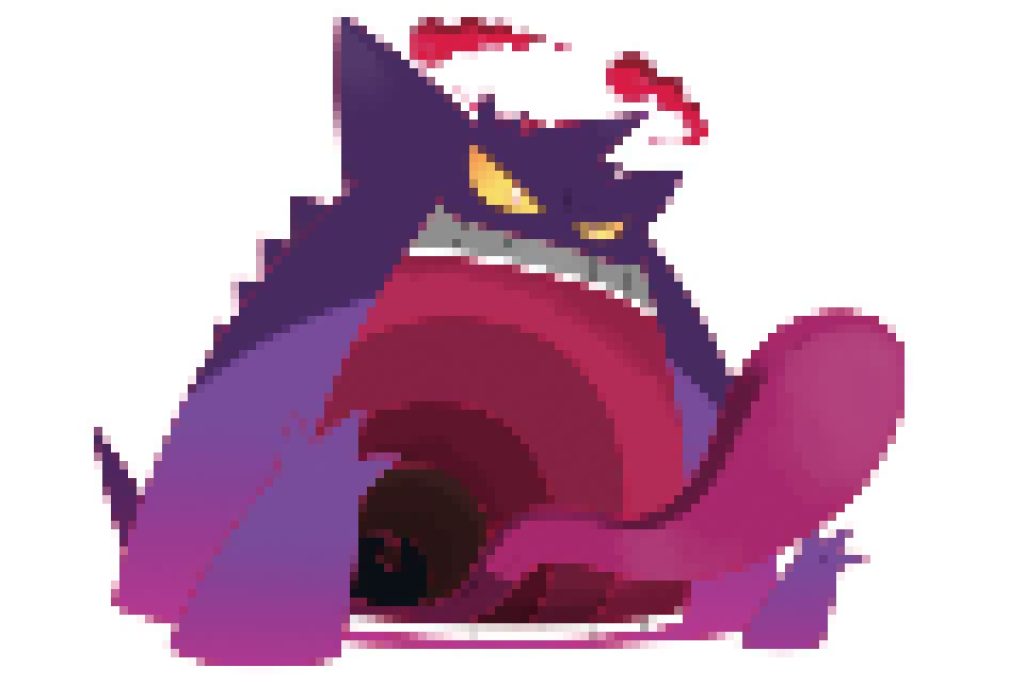 pixel art pokemon ectoplasma gigamax