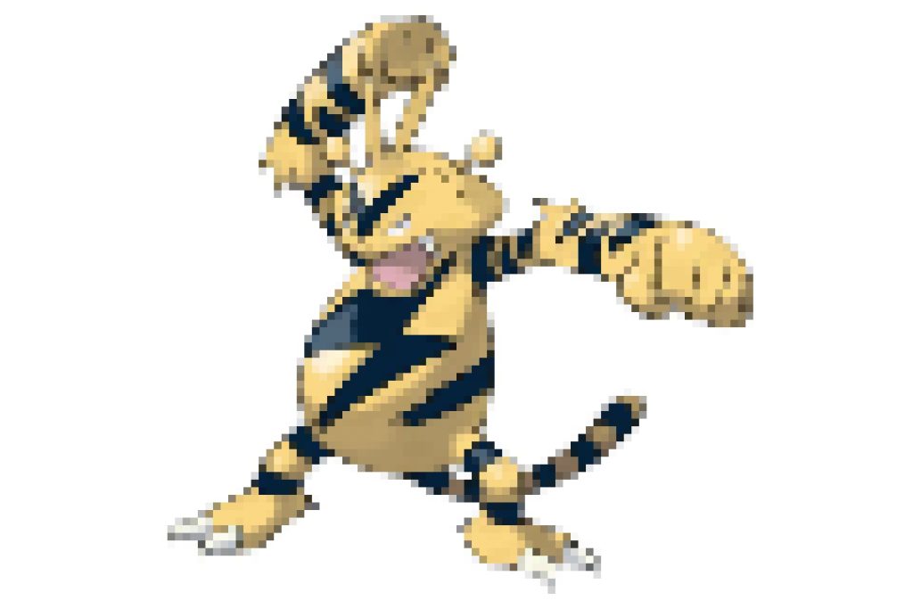 pixel art pokemon élektek