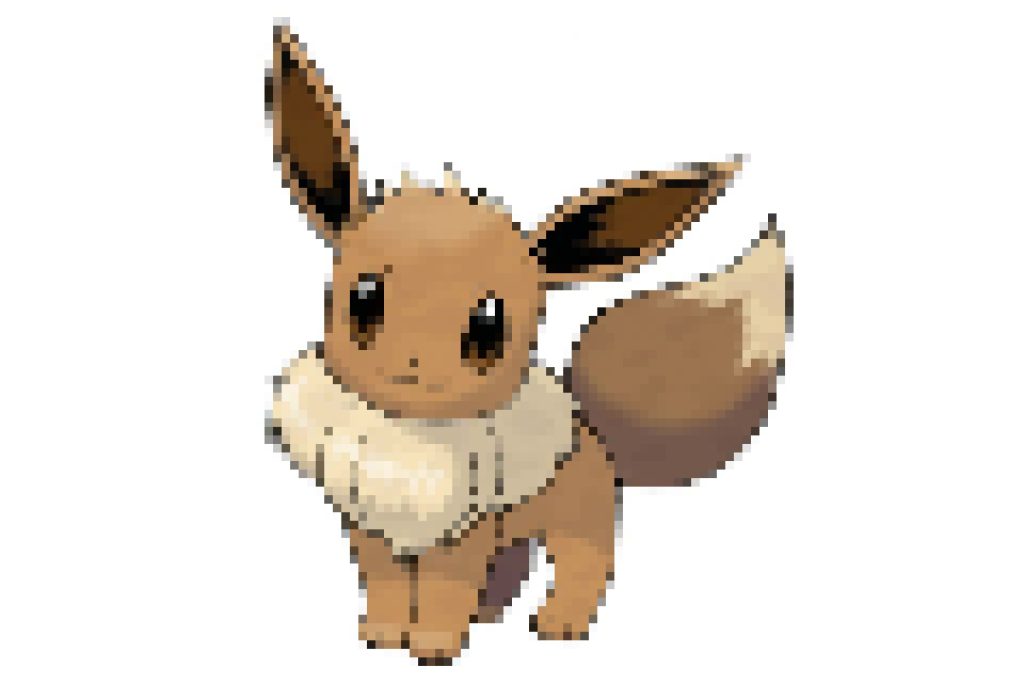 pixel art pokemon évoli