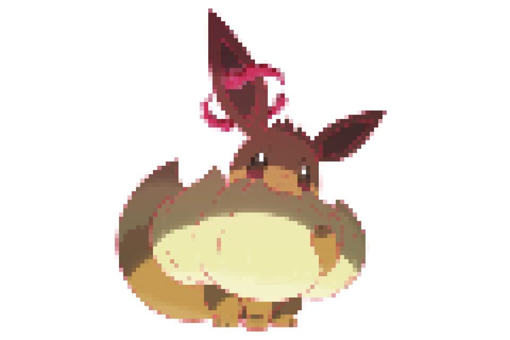 pixel art pokemon évoli gigamax