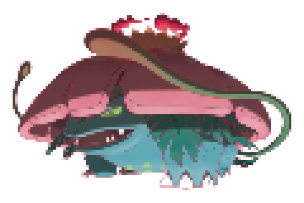 pixel art pokemon florizarre gigamax