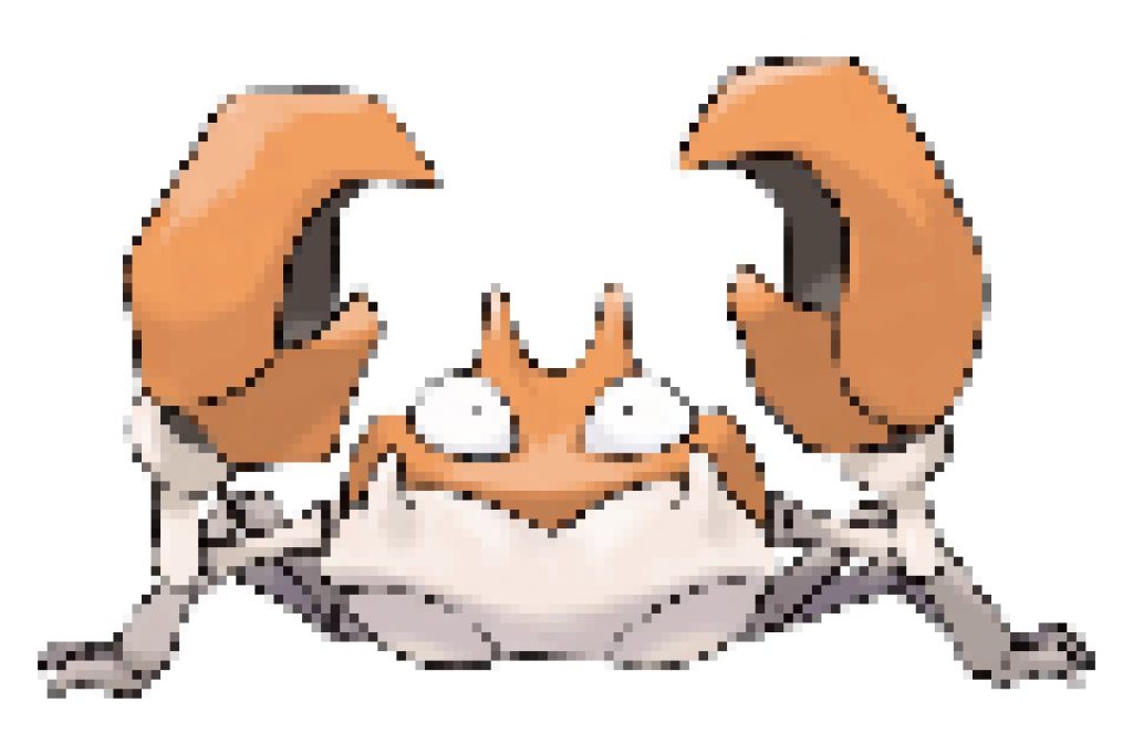 pixel art pokemon krabby