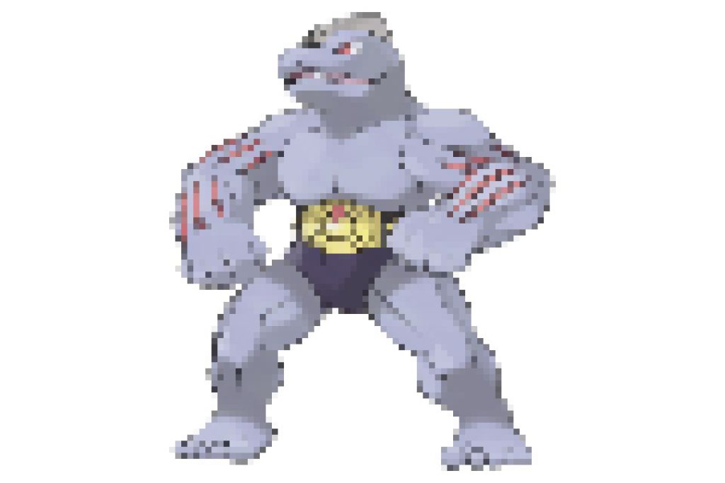 pixel art pokemon machopeur