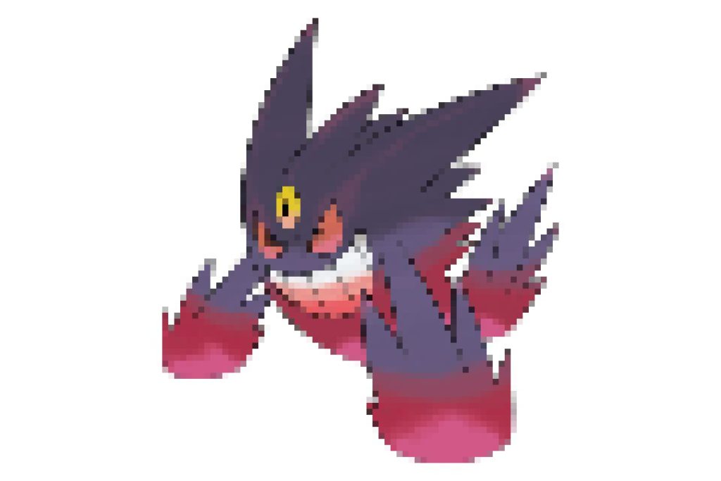 pixel art pokemon mega ectoplasma