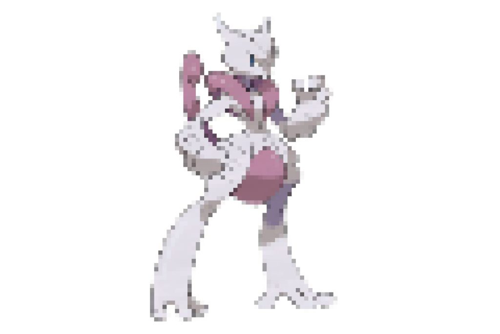 pixel art pokemon mewtwo x