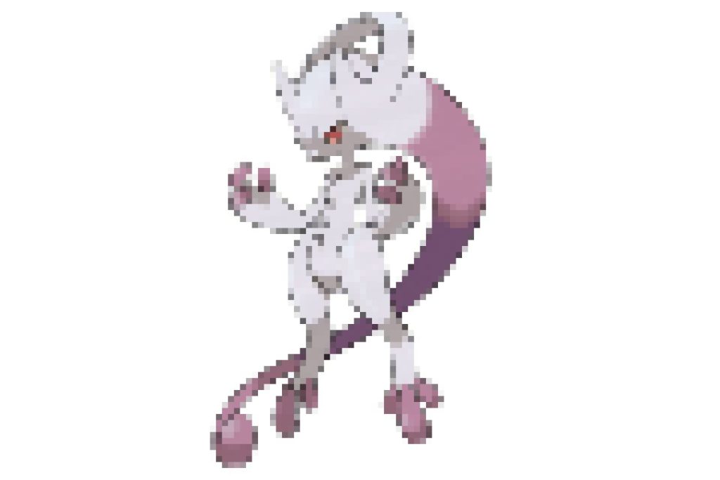 pixel art pokemon mewtwo y