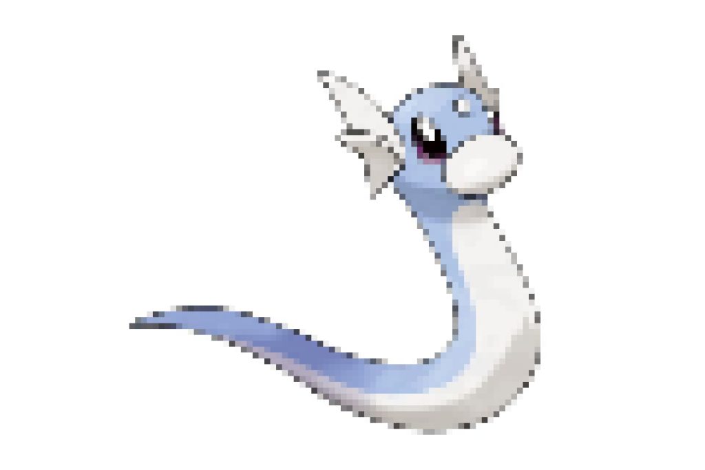pixel art pokemon minidraco