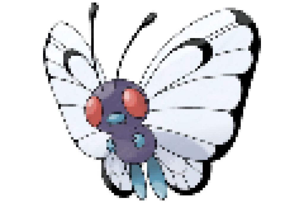 pixel art pokemon papilusion