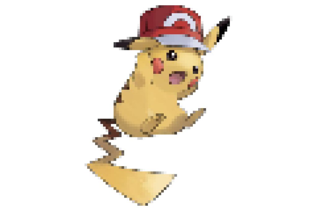 pixel art pokemon pikachu casquette kalos