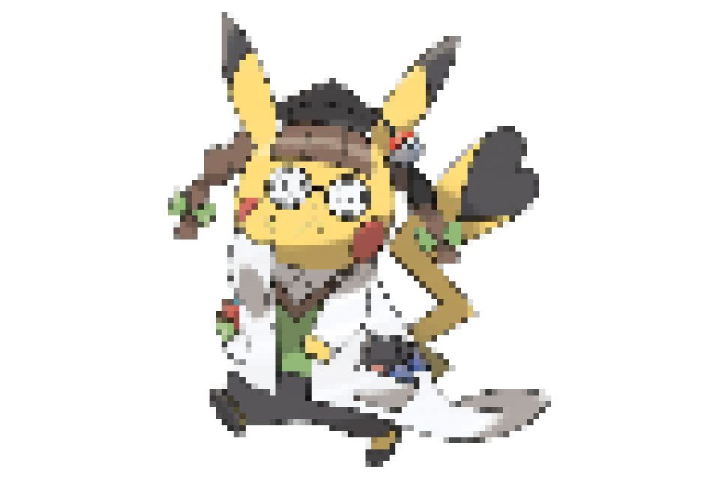 pixel art pokemon pikachu docteur