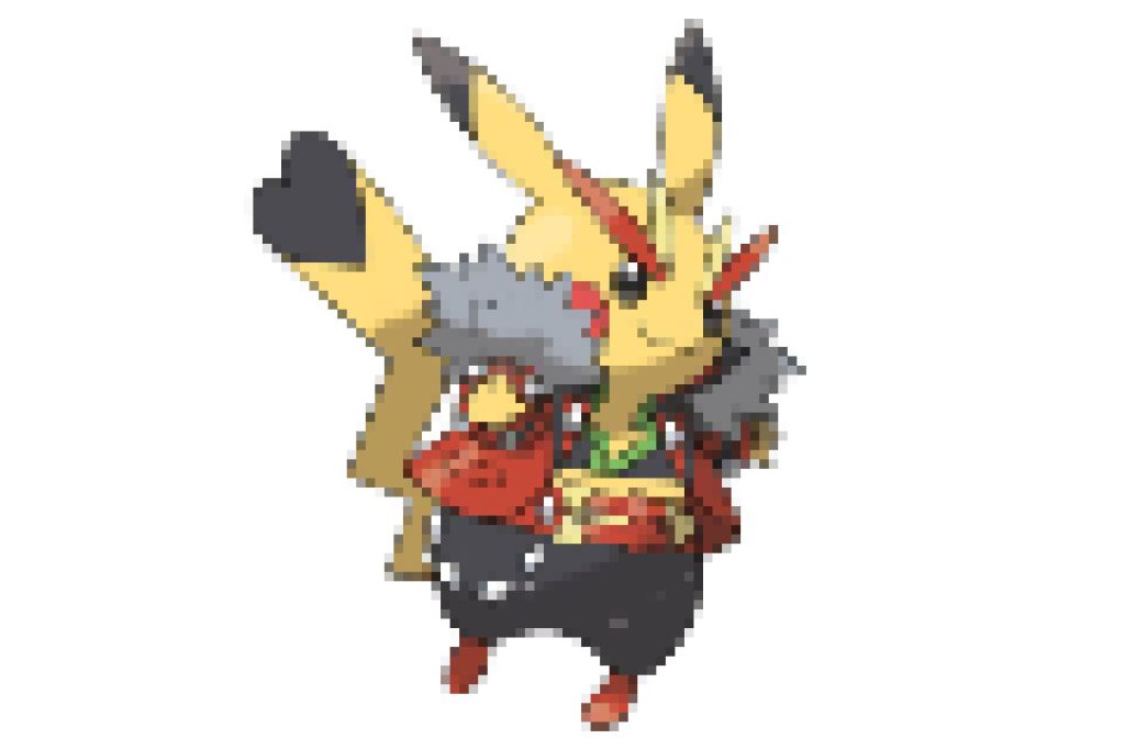 pixel art pokemon pikachu rockeur
