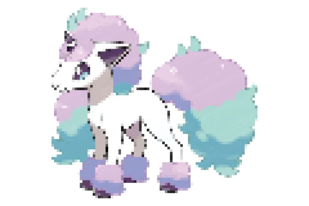 pixel art pokemon ponyta galar
