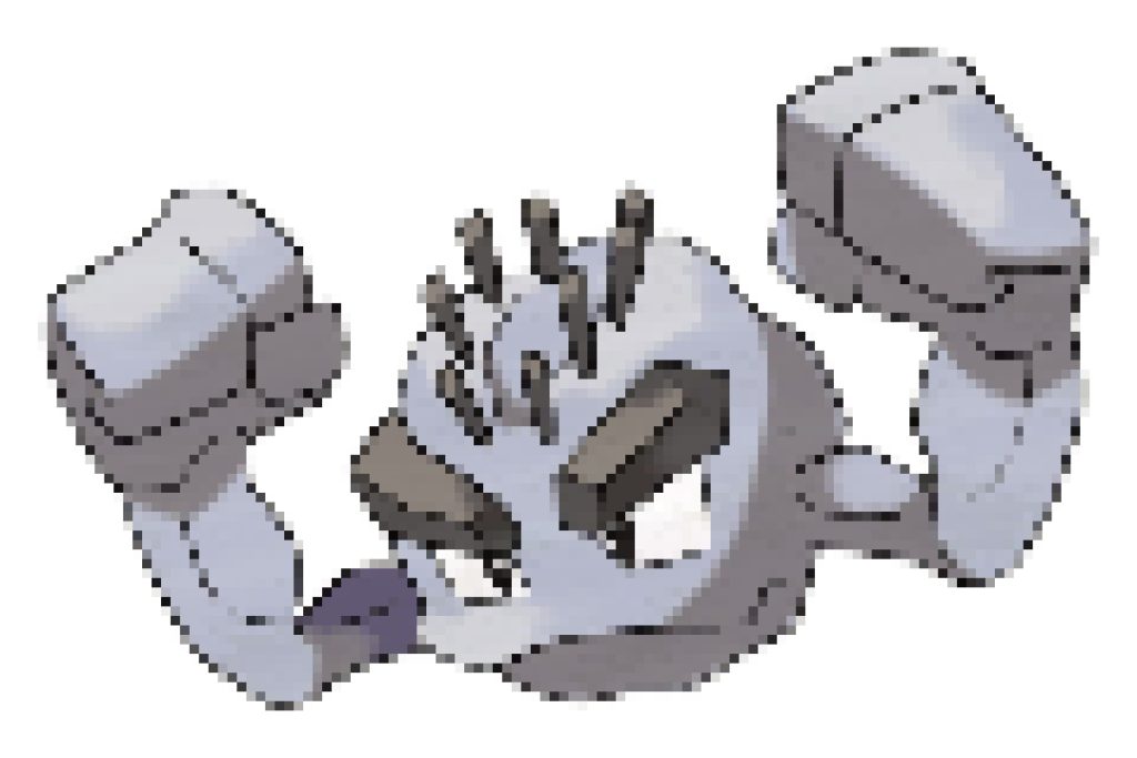 pixel art pokemon racaillou alola