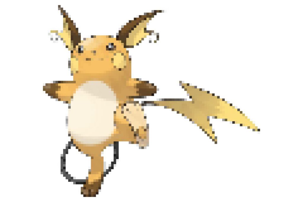 pixel art pokemon raichu