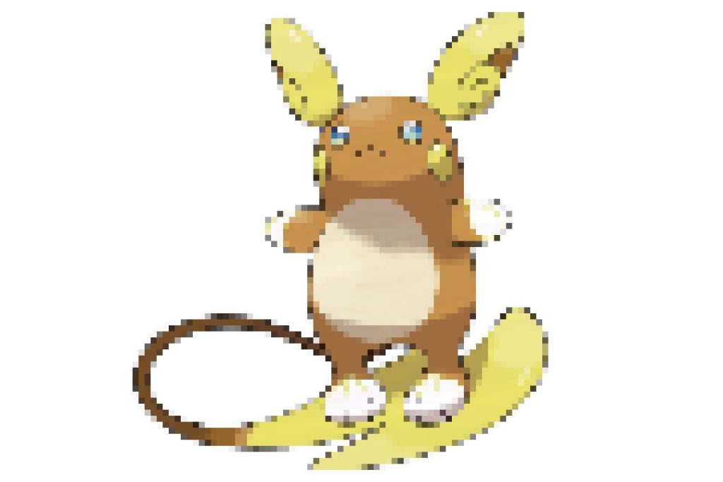 pixel art pokemon raichu alola