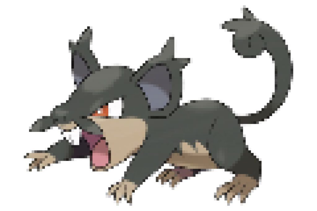 pixel art pokemon rattata alola