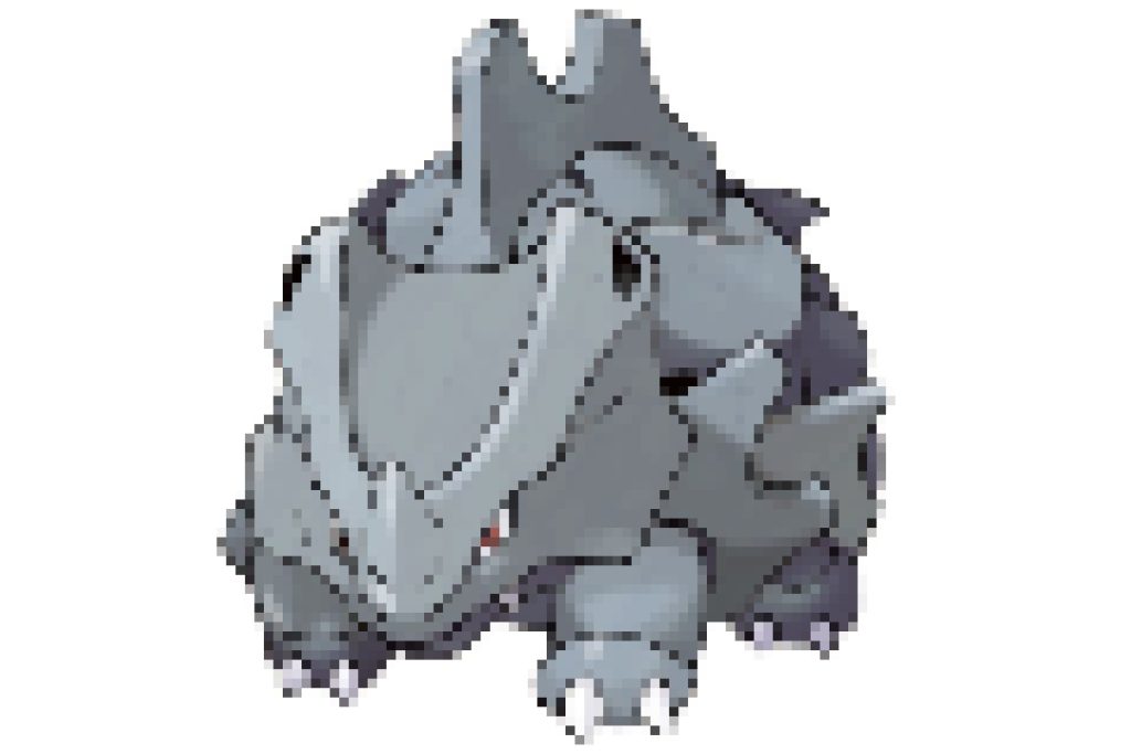 pixel art pokemon rhinocorne