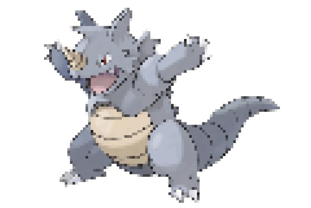 pixel art pokemon rhinoféros