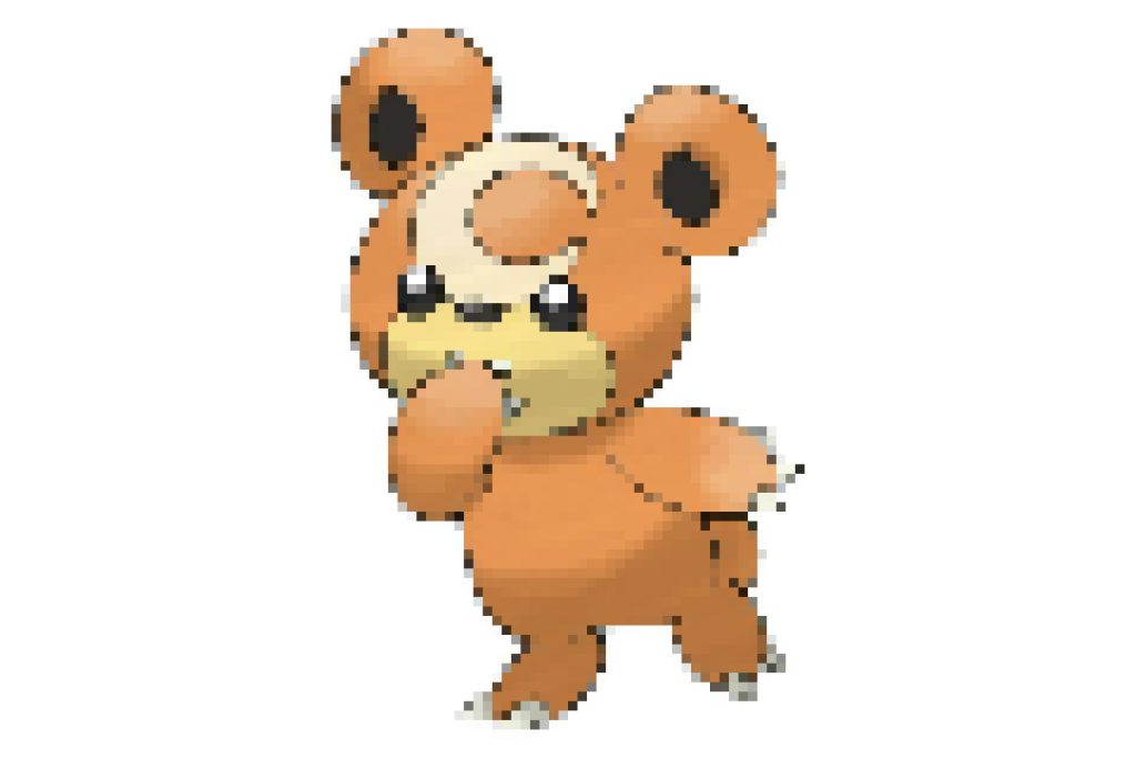 pixel art pokemon teddiursa