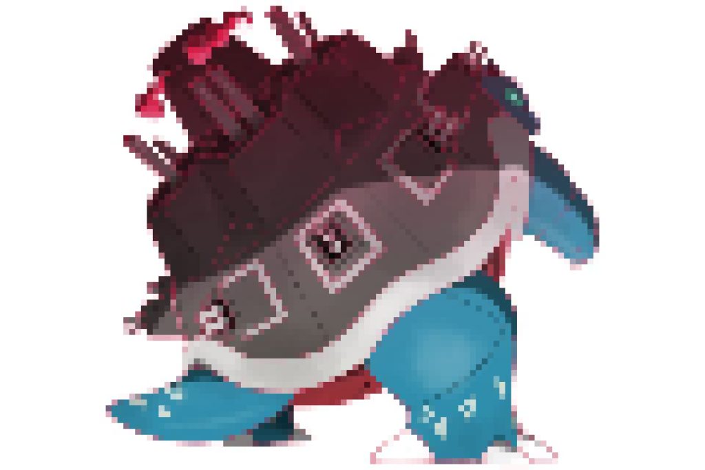 pixel art pokemon tortank gigamax