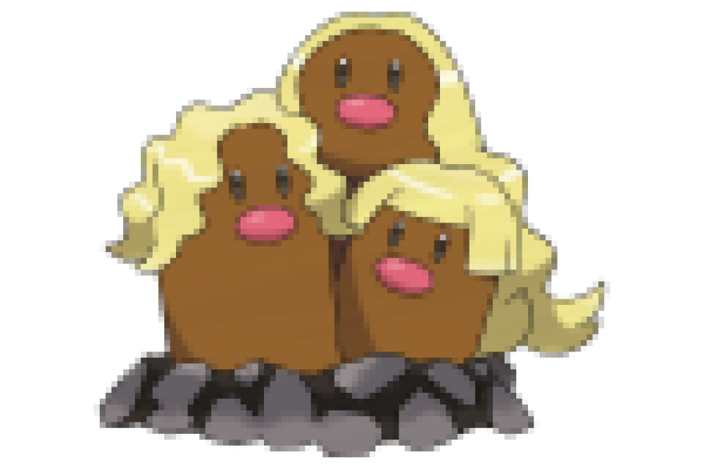 pixel art pokemon triopikeur alola